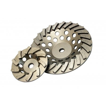 Diamond Products Delux-Cut Spiral Turbo Cup Grinders
