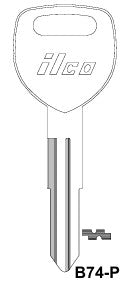 Kaba Ilco B74-P Honda Automobiles Plastic Head Isuzu Master Key Blank