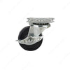 Richelieu Hardware Black Rubber Casters for General Duty