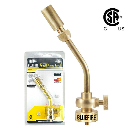 Bluefire BTM-7010 Solid Brass Jumbo Pencil Flame Gas Welding Torch