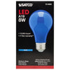Satco S14985 8A19/BLUE/LED/E26/120V