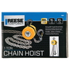 REESE Towpower Chain Hoist, 1 Ton Capacity, 10 Foot Lift Chain, 8.5 Foot Pull Chain
