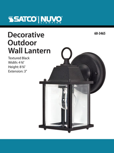 Satco Products 60-3465 1 LT Cube Outdoor Wall Fixture