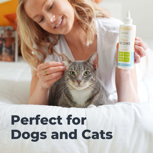 Oxyfresh Advanced Pet Ear Cleaner - Fastest Itch Relief & Squeaky Clean Ears