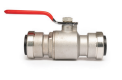 QuickFitting Stainless Steel Push Fittings 1/2” x 1/2” Full Port Ball Valve