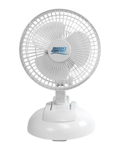 Seasons Comfort 6 Inch Combo Desk & Table Fan, Clip Fan, Adjustable Tilt - FTC6