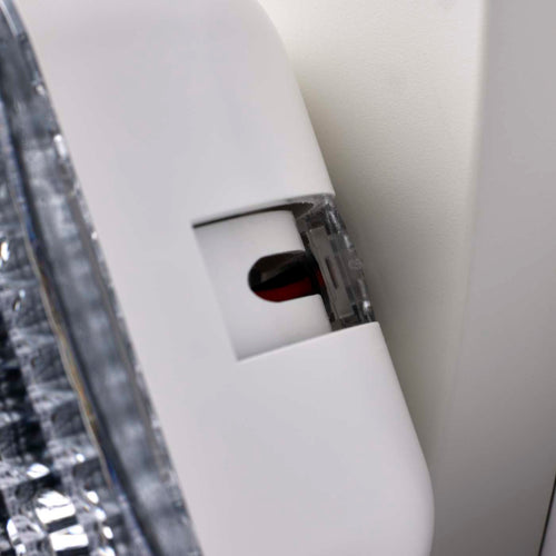 Satco 67-130 Emergency Light 90min Ni-Cad backup 120/277V Dual Head Universal Mounting White Finish