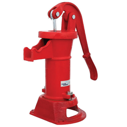 Water Source Pitcher Pump 25 ft Max Suction Lift Iron