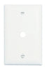 Legrand Pass & Seymour TradeMaster® 1-Gang Nylon Wall Plate, 0.41-in Round Opening, Box Mounted, White