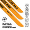 Spyder 10 Extreme Metal Wood/Metal Cutting 10/14 TPI Double-Edged Bi-Metal Reciprocating Saw Blade 3X3™