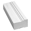 Brickmould, White PVC, 1.25 x 2-In. x 10-Ft.