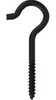 Hillman Durasteel Ceiling Hook Black Flagged (#3 x 4-1/8) 35 lbs