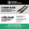 Genuine Factory Parts 2-in-1 Blade Set for 42-inch Cutting Decks