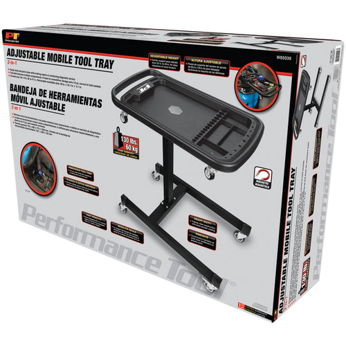 Performance Tool 2-in-1 Adjustable Mobile Tool Table