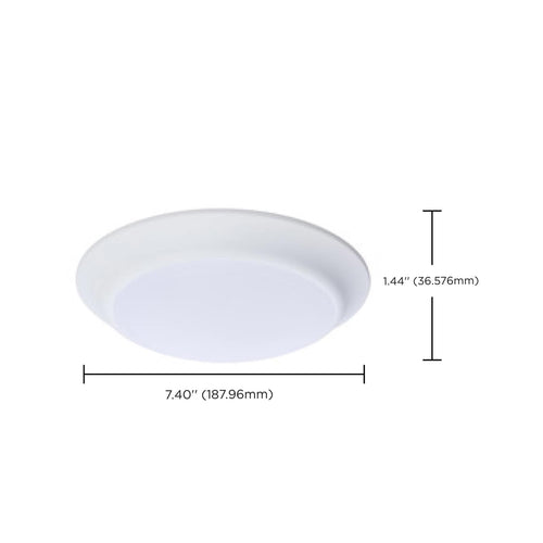 Satco Nuvo 62-1801R1 7 LED Disk Light White Finish