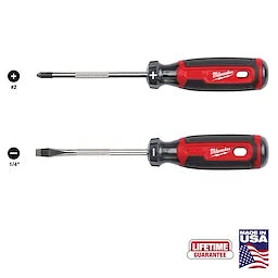 Milwaukee 2 PC. 4 Cushion Grip Screwdriver Set (USA)