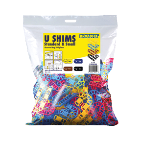 Broadfix Assorted Standard and Small U Shims Bag of 200pcs