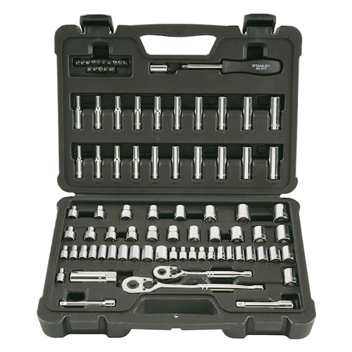 STANLEY 85 pc 1/4 in & 3/8 in Drive Mechanic's Tool Set