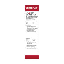 Satco 62-1217 14 Square Acrylic LED Flush