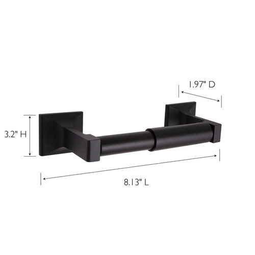 Design House Millbridge Toilet Paper Holder, Matte Black