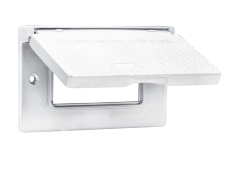 Southwire 1-Gang Horizontal GFCI WP Cover Wht WCH1GFIW