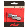Milton HIGHFLOWPRO® 3/8 FNPT V-Style/Euro Interchange Steel Air Plug Fitting (High Volume Low Pressure Application)