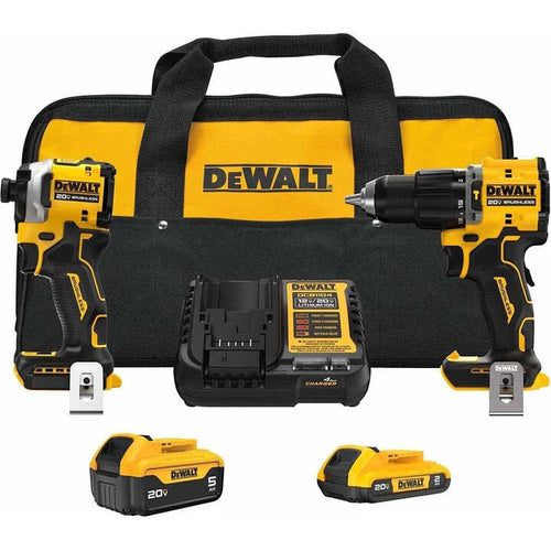 DeWalt DCK200D1P1 20V MAX Hammer Drill & Impact 2-Tool Combo Kit