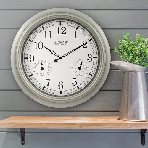 La Crosse Technology 18-inch Indoor/Outdoor Wall Clock