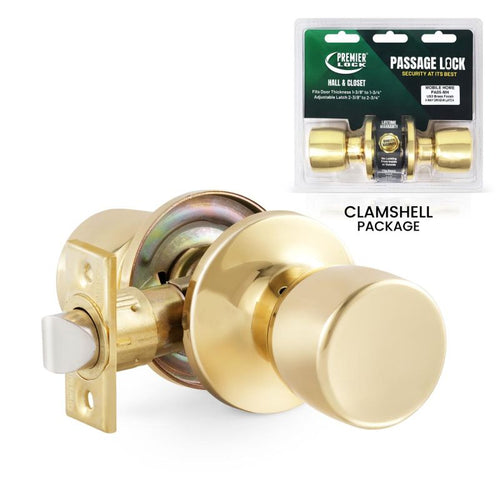 Premier Lock Passage Knob Tulip Style 6 in 1 Drive In Latch Mobile Home