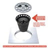 Danco Square Hair Catcher for Shower Drain in Chrome