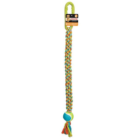 Boss Pet Chomper Tug dog toy with Ballistic Nylon Handle Dog Toy