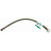 20-In. Toilet Connector, Braided Stainless Steel, 3/8 Compression x 7/8-In. Female Ballcock Thread