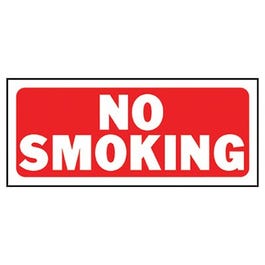 No Smoking Sign, 6 x 14-In.