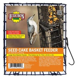 Bird Seed Cake Cage, Vinyl-Coated Metal