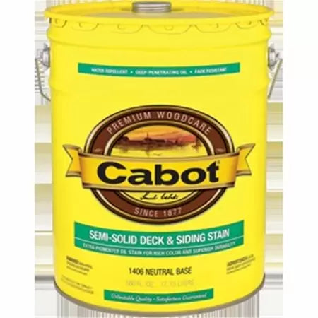 Cabot® Semi-Solid Deck & Siding Stain Neutral Base 5 Gallon