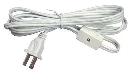 Atron Electro Industries 6 Inch White Lamp Cord