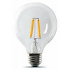 LED Globe Light Bulb, G25, Filament, Soft White, 350 Lumens, 3.8-Watts
