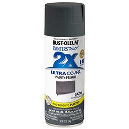 Painter's Touch 2X Spray Paint + Primer, Satin Charcoal Gray, 12-oz.