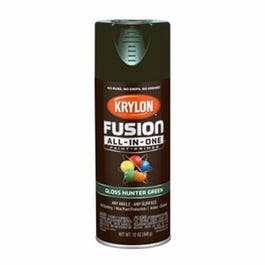 Fusion All-In-One Spray Paint + Primer, Gloss Hunter Green, 12-oz.