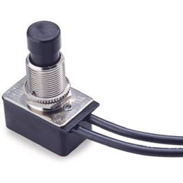10A 1/3-HP Single-Pole/Single-Throw Push Button Switch