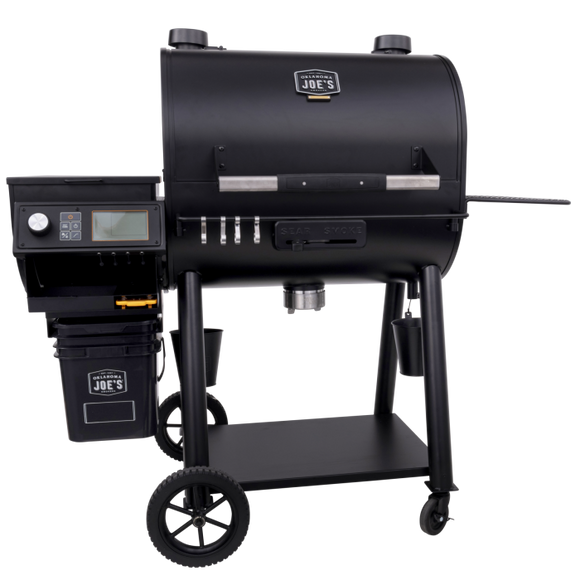 Oklahoma Joe's Rider DLX 1200 Pellet Grill in Black with 1,234 sq. in