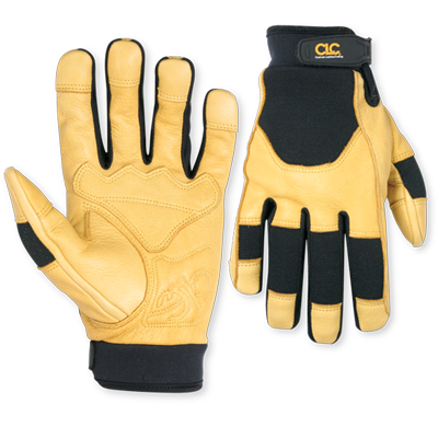 Custom Leathercraft Top Grain Goatskin With Reinforced Palm Gloves X-Large