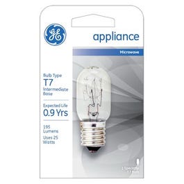 25-Watt Clear Tube Appliance Light Bulb