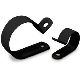 Cable Clamps, Black Plastic, 1/4-In. I.D., 18-Pk.