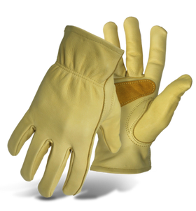 Boss Grain Cowhide Leather Driver With Palm Patch Gloves