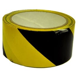 Floor Tape, Yellow/Black, 2-In. x 54-Ft.