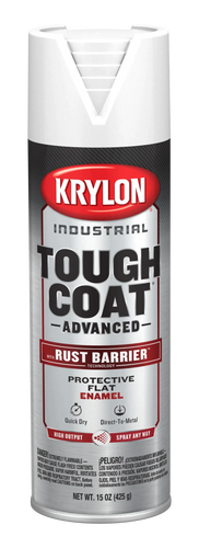 Krylon Industrial™ Tough Coat® Advanced with Rust Barrier™ Technology Flat 15 oz. Gray Primer