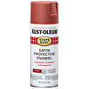 Rust-Oleum® Protective Enamel Spray Paint Satin Redwood (12 Oz, Satin Redwood)