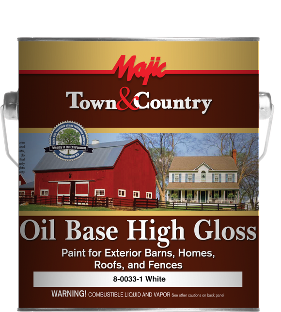 Yenkin Majestic Town & Country Oil Base High Gloss Paint Gloss Black 5 Gallon