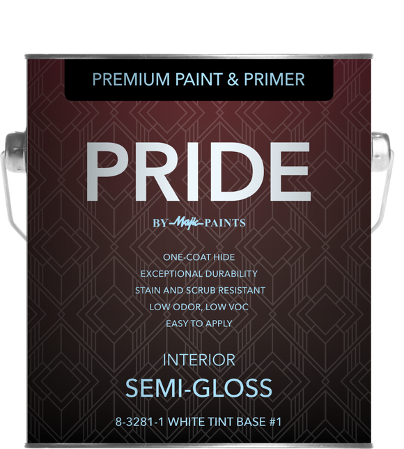 Yenkin Majestic Pride Interior Semi-Gloss Wall Deep Tint Base 1 Quart